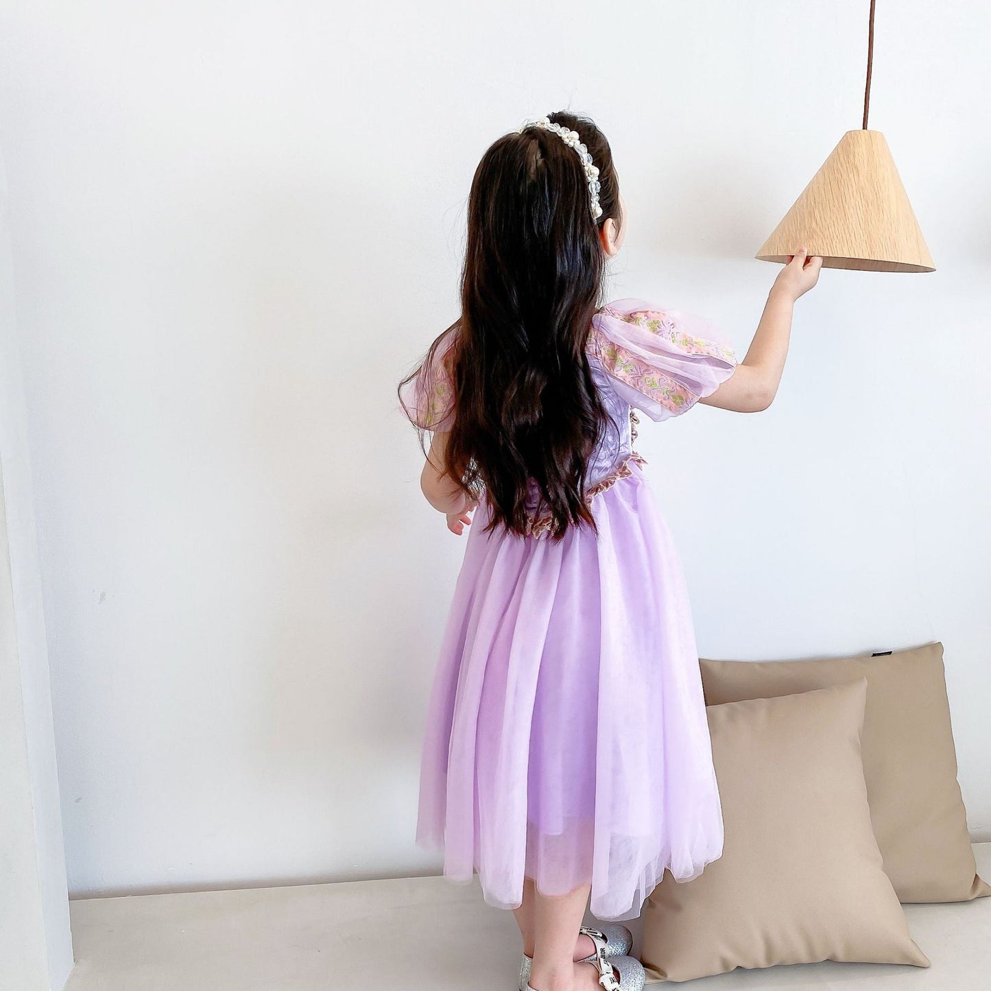 子供ドレス 発表会ドレス パフスリーブ ロングスカート ハロウィン JD0069