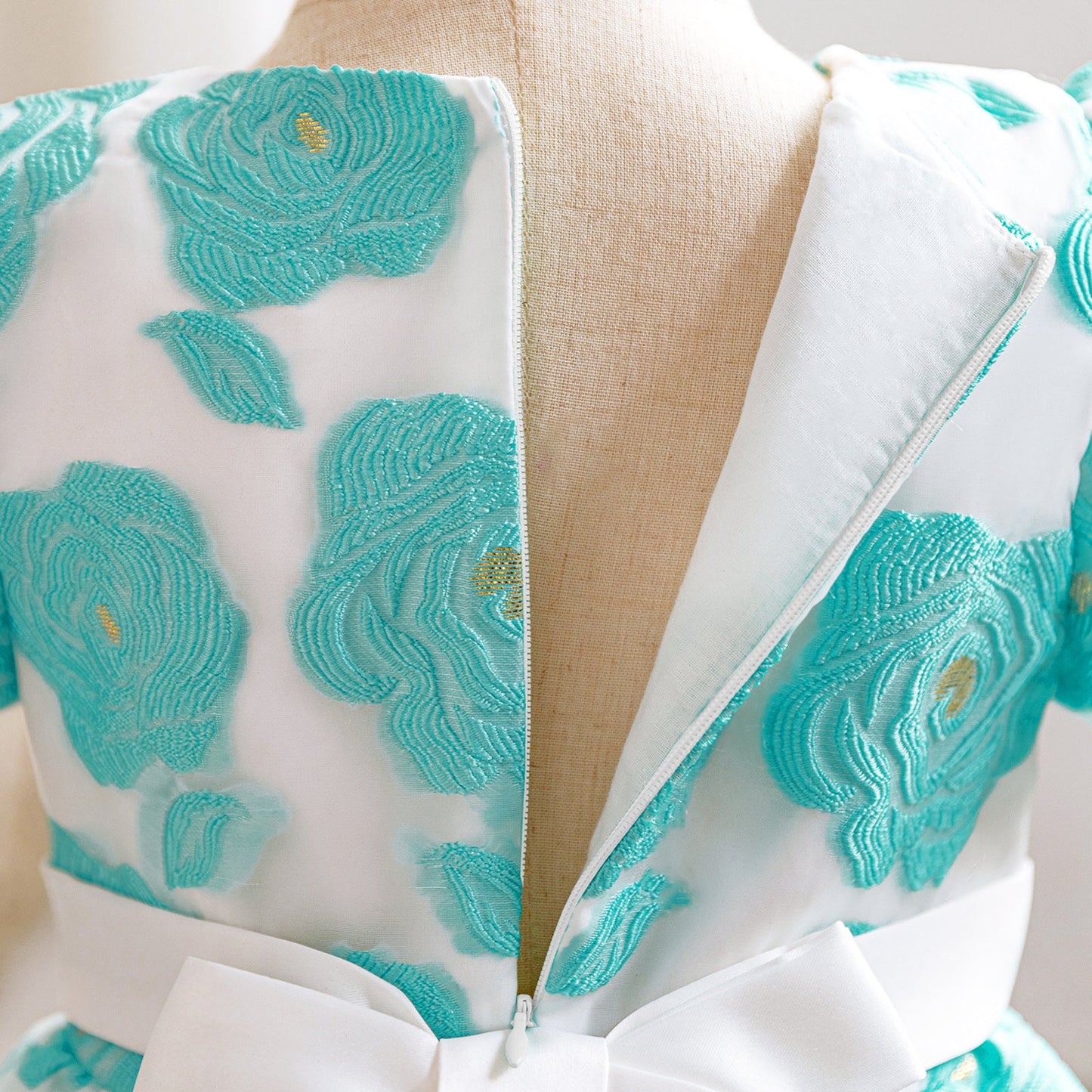 子供ドレス 発表会ドレス パフスリーブ 膝丈スカート フォーマル JD0124