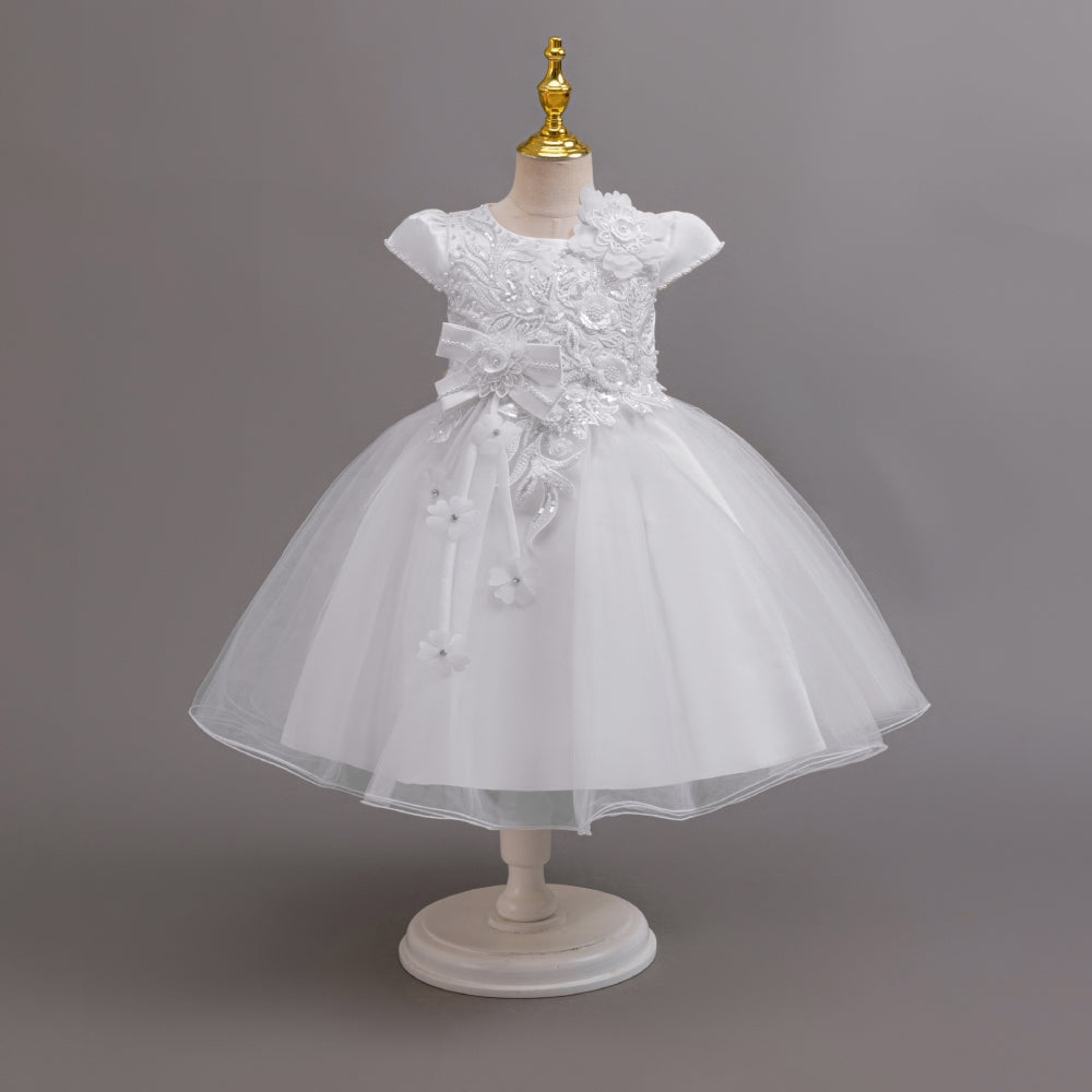 子供ドレス 発表会ドレス キャップスリーブ 膝丈スカート フォーマル JD0232