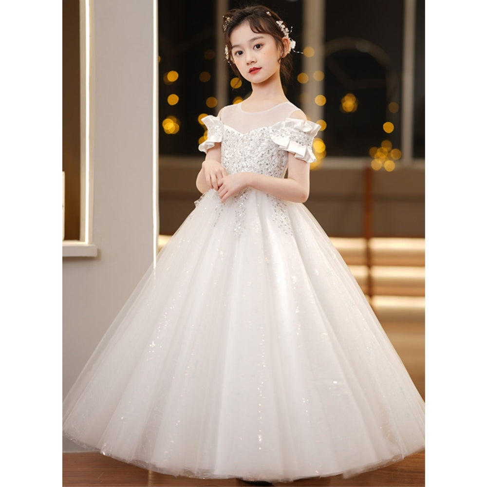 子供ドレス 発表会ドレス オフショルダー ロングスカート フォーマル JD0238