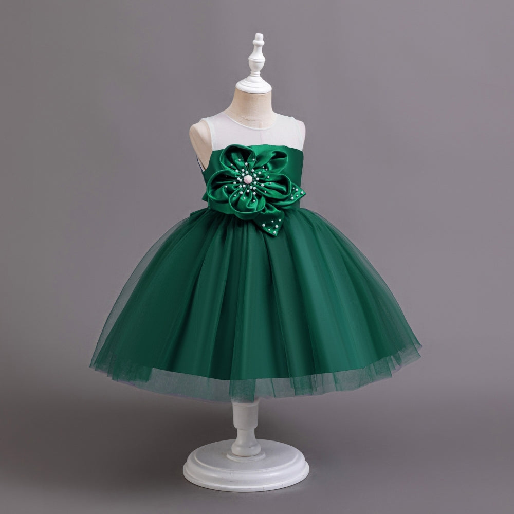 子供ドレス 発表会ドレス ノースリーブ 膝丈スカート フォーマル JD0251