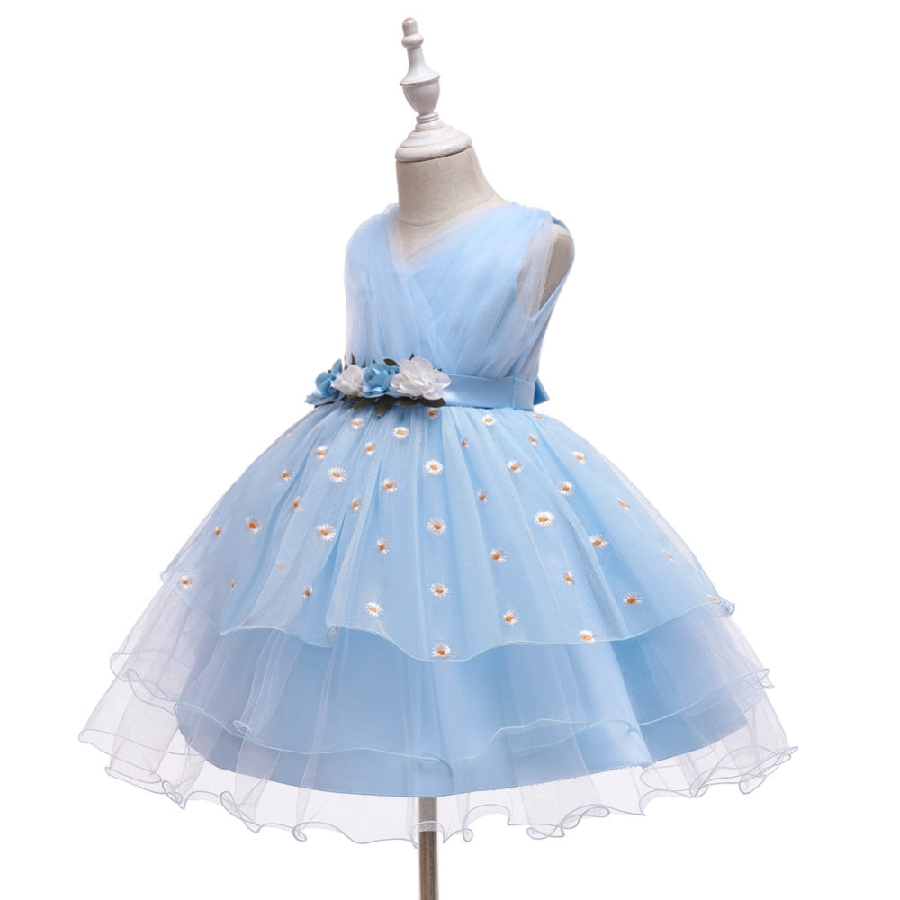 子供ドレス 発表会ドレス ノースリーブ 膝丈スカート フォーマル JD0255