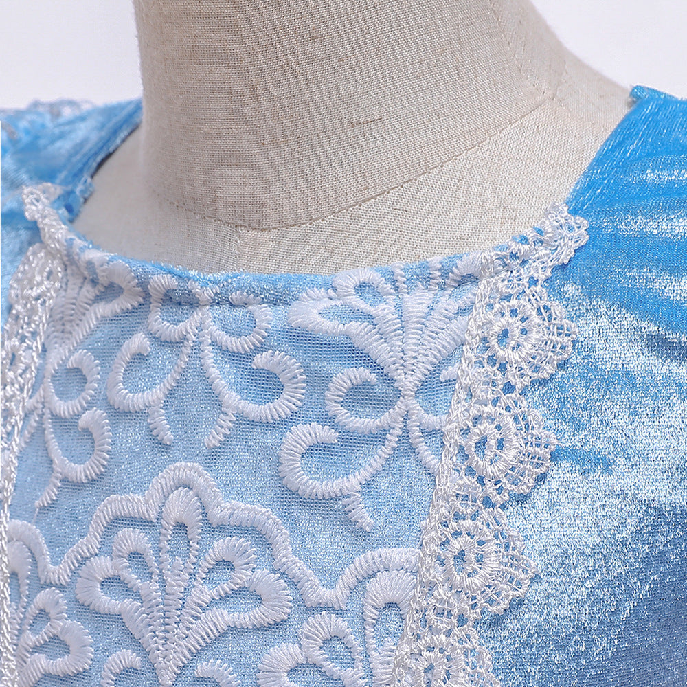 子供ドレス 発表会ドレス パフスリーブ ロングスカート ハロウィン JD0007