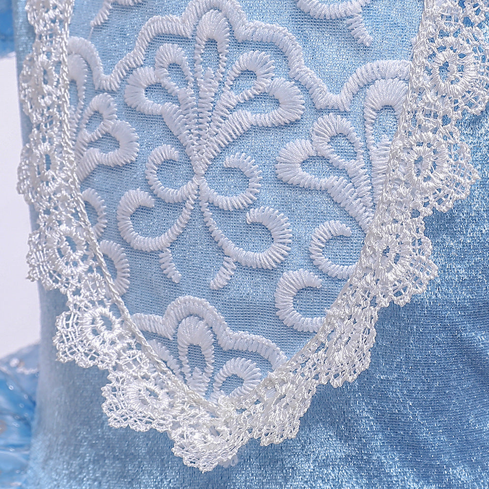 子供ドレス 発表会ドレス パフスリーブ ロングスカート ハロウィン JD0007