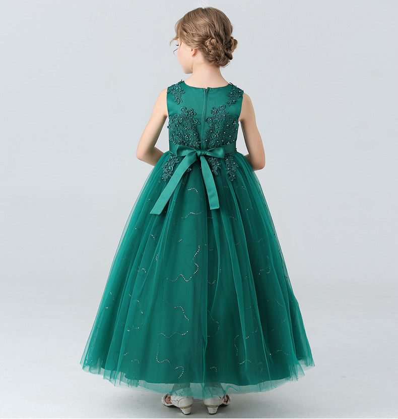 子供ドレス 発表会ドレス ノースリーブ ロングスカート フォーマル JD0009