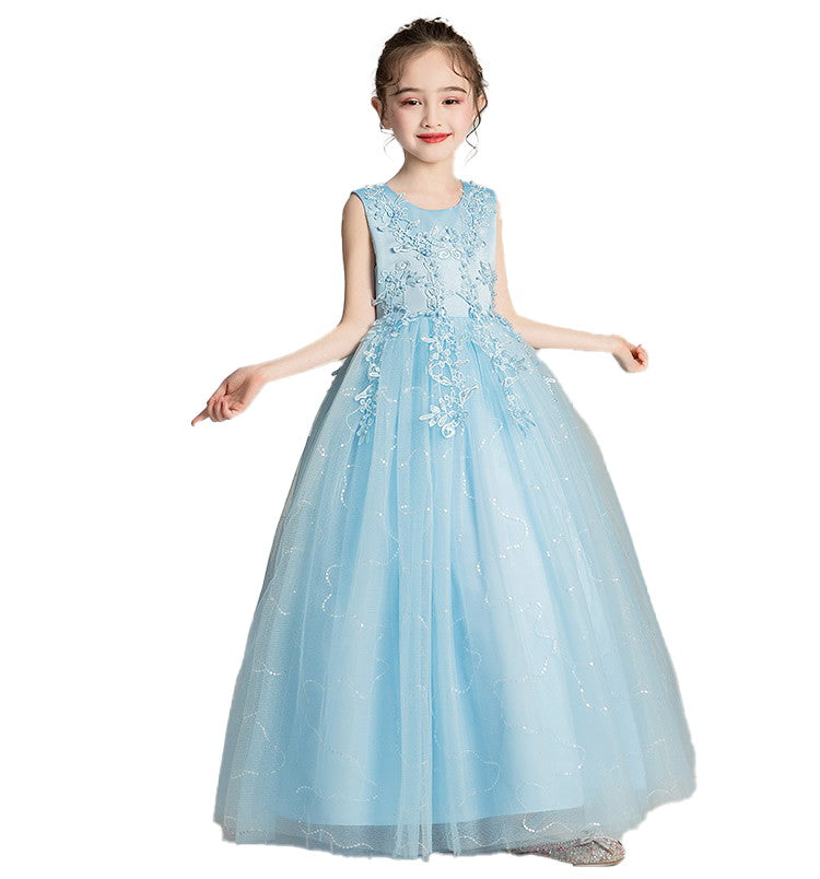 子供ドレス 発表会ドレス ノースリーブ ロングスカート フォーマル JD0009