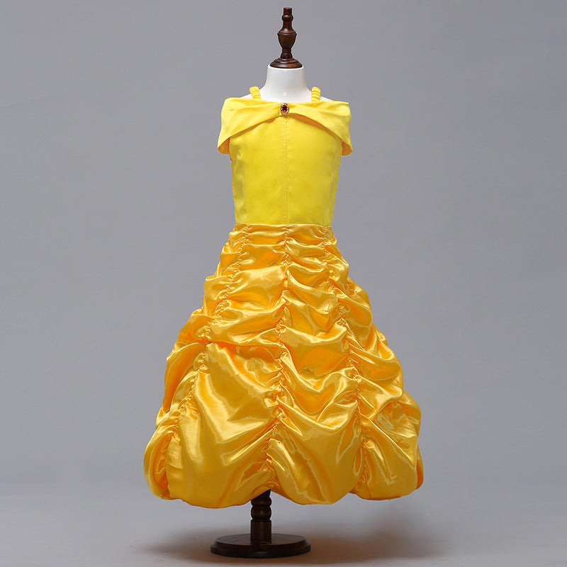 子供ドレス 発表会ドレス オフショルダー ロングスカート ハロウィン JD0010