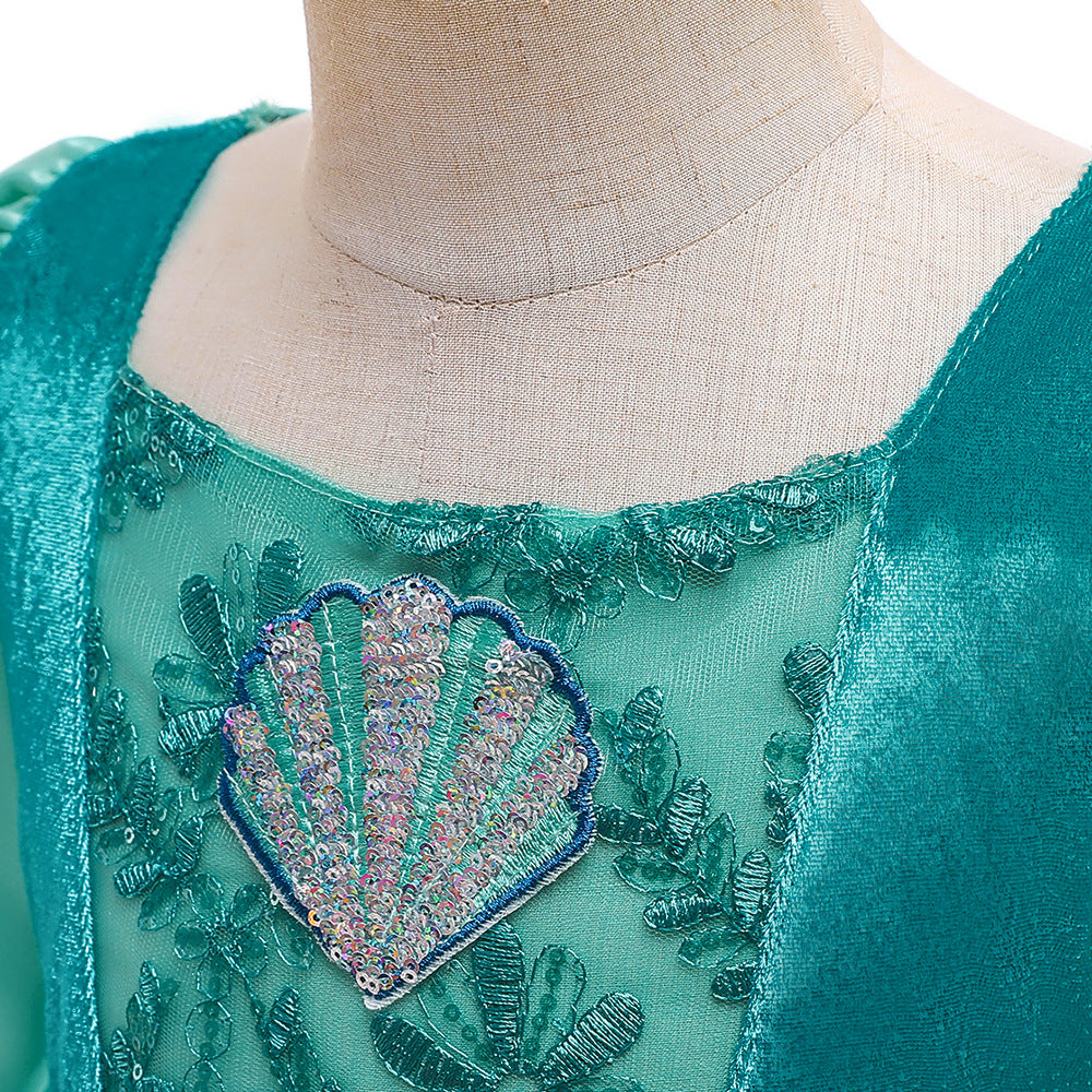 子供ドレス 発表会ドレス 長袖 ロングスカート ハロウィン JD0012