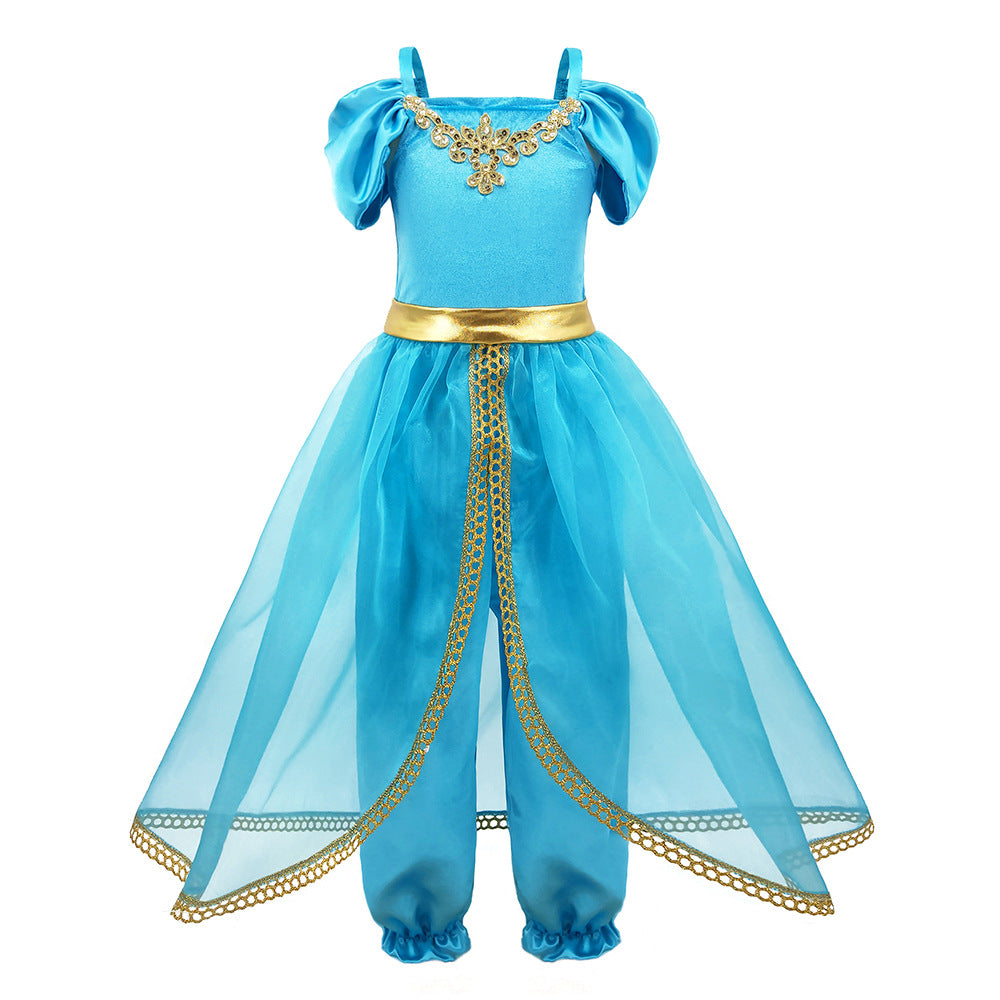 子供ドレス 発表会ドレス オフショルダー ロングスカート ハロウィン JD0018