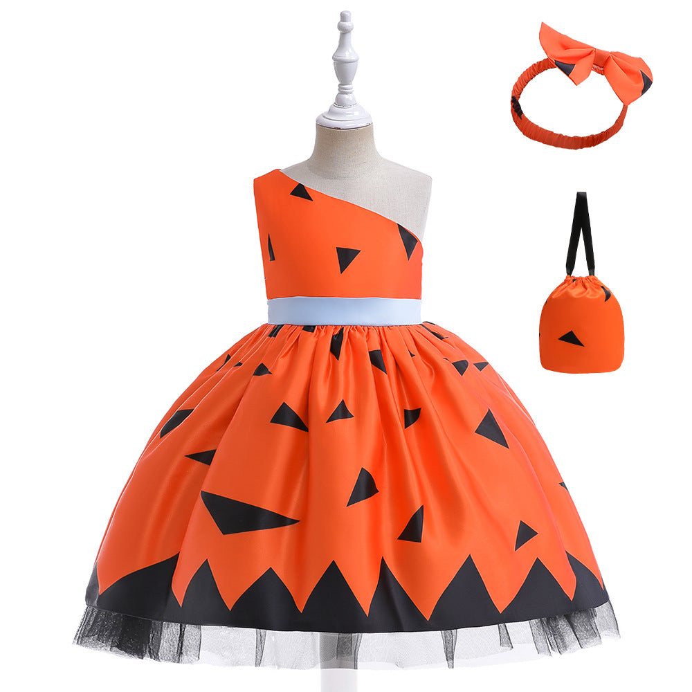 子供ドレス 発表会ドレス ノースリーブ 膝丈スカート ハロウィン JD0030