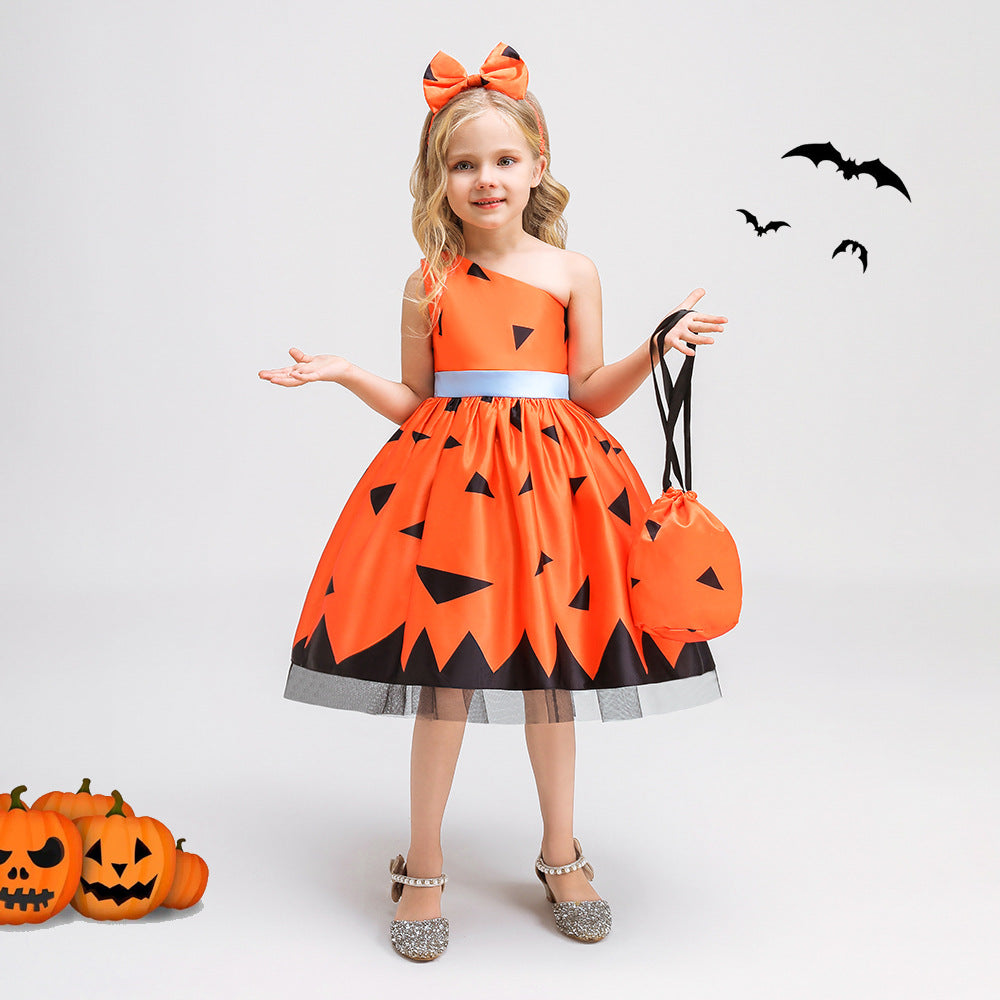 子供ドレス 発表会ドレス ノースリーブ 膝丈スカート ハロウィン JD0030