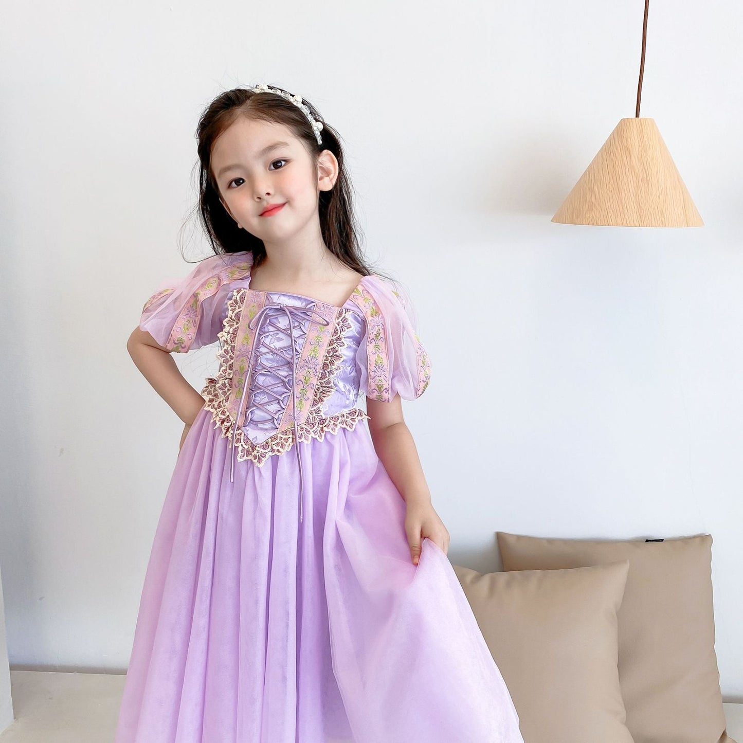 子供ドレス 発表会ドレス パフスリーブ ロングスカート ハロウィン JD0069