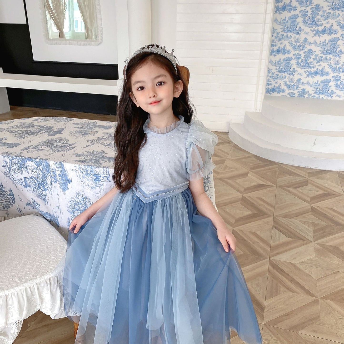 子供ドレス 発表会ドレス パフスリーブ ロングスカート ハロウィン JD0071