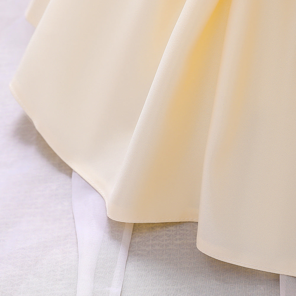 子供ドレス 発表会ドレス ノースリーブ 膝丈スカート フォーマル JD0079