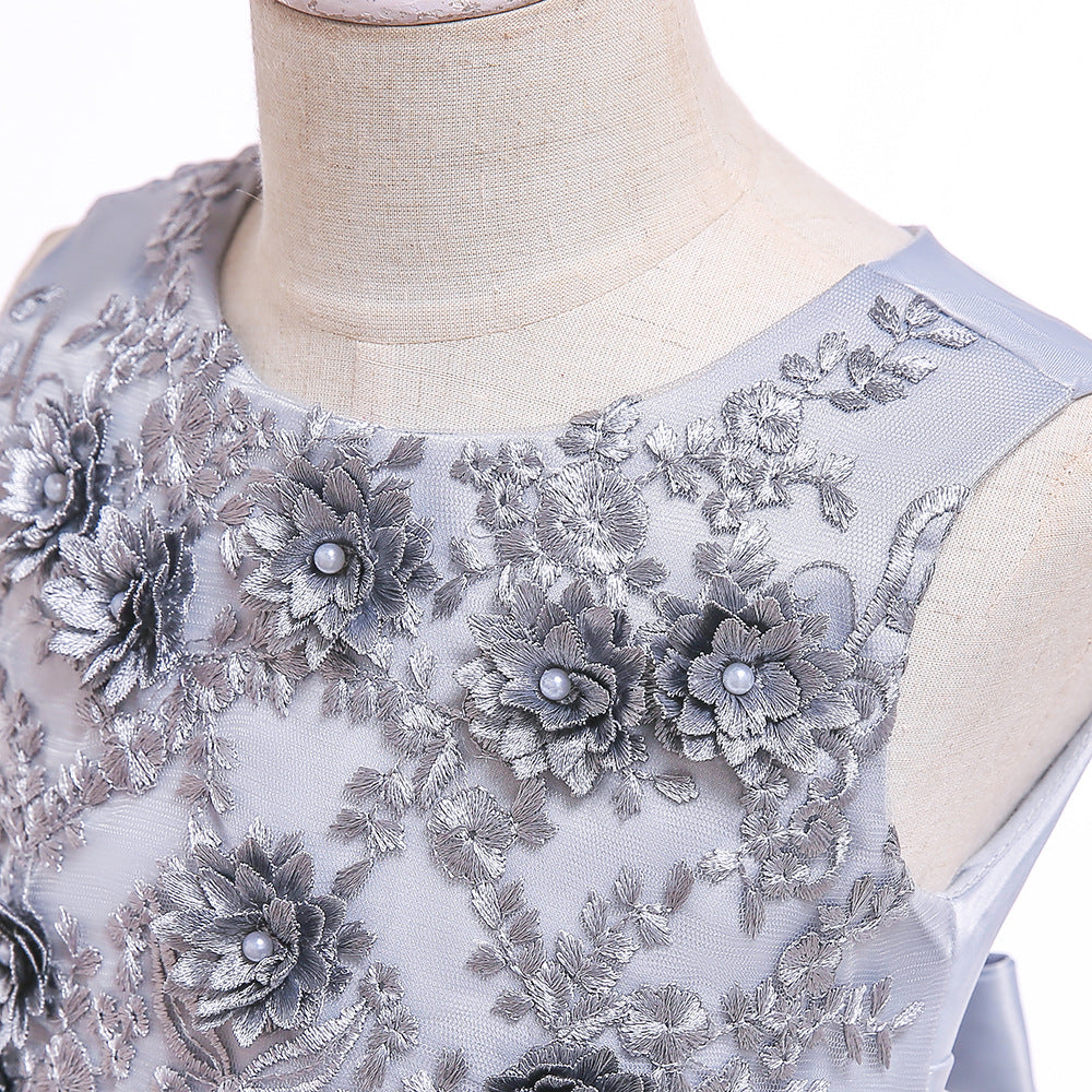 子供ドレス 発表会ドレス ノースリーブ 膝丈スカート フォーマル JD0092