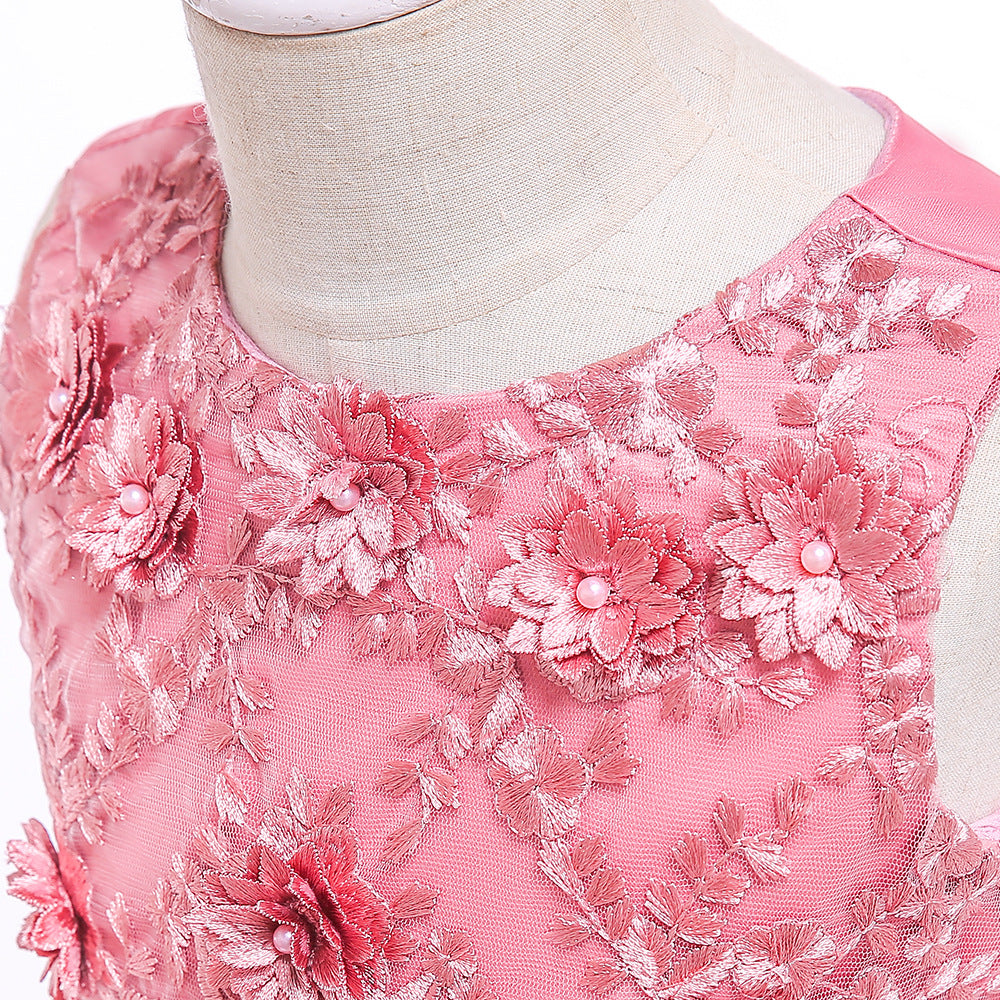 子供ドレス 発表会ドレス ノースリーブ 膝丈スカート フォーマル JD0092