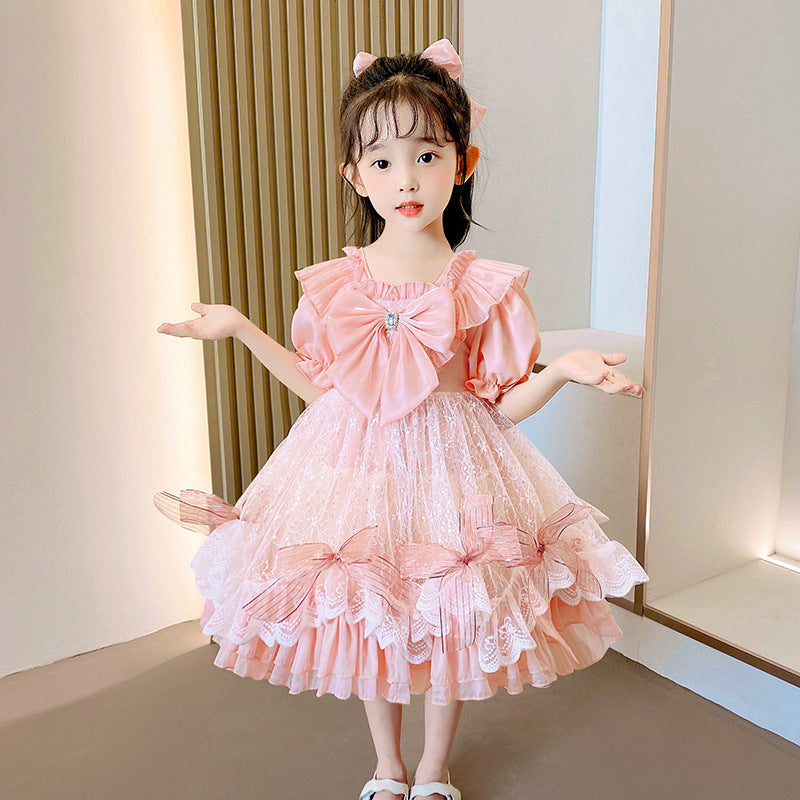 子供ドレス 発表会ドレス パフスリーブ 膝丈スカート ハロウィン JD0108