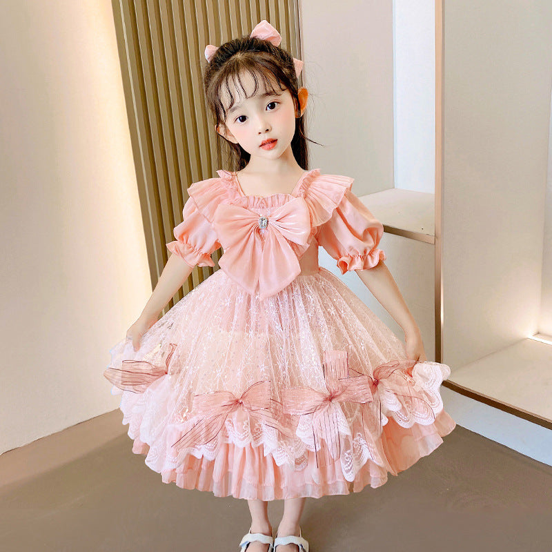 子供ドレス 発表会ドレス パフスリーブ 膝丈スカート ハロウィン JD0108