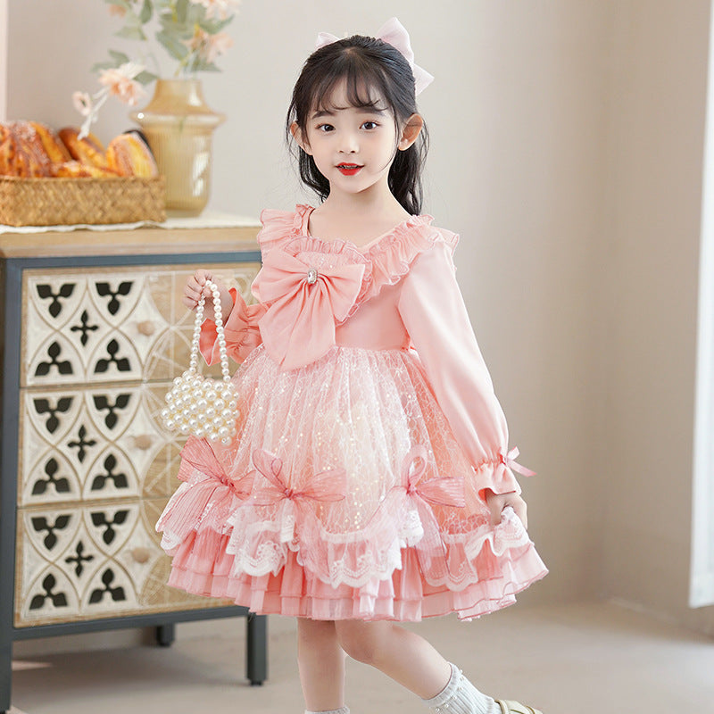 子供ドレス 発表会ドレス 長袖 膝丈スカート ハロウィン JD0109