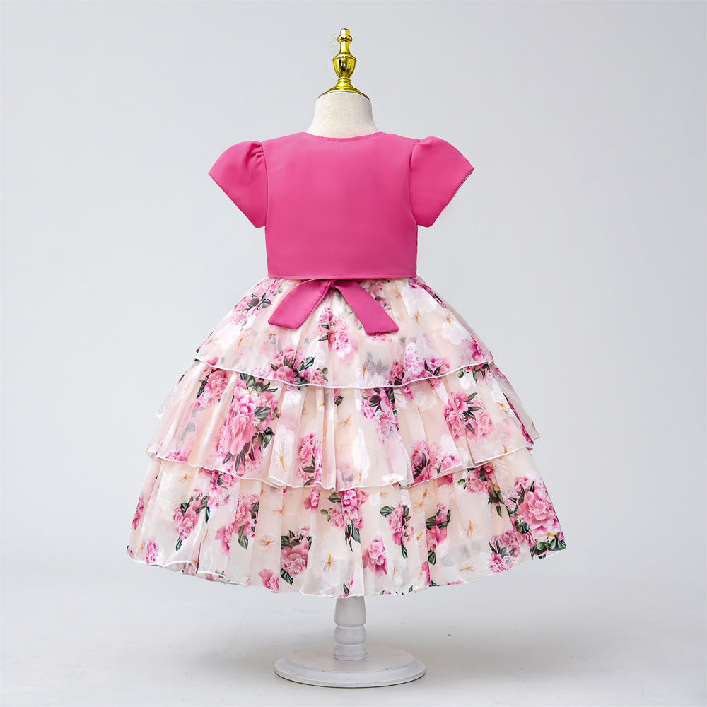 子供ドレス 発表会ドレス ノースリーブ 膝丈スカート フォーマル JD0111