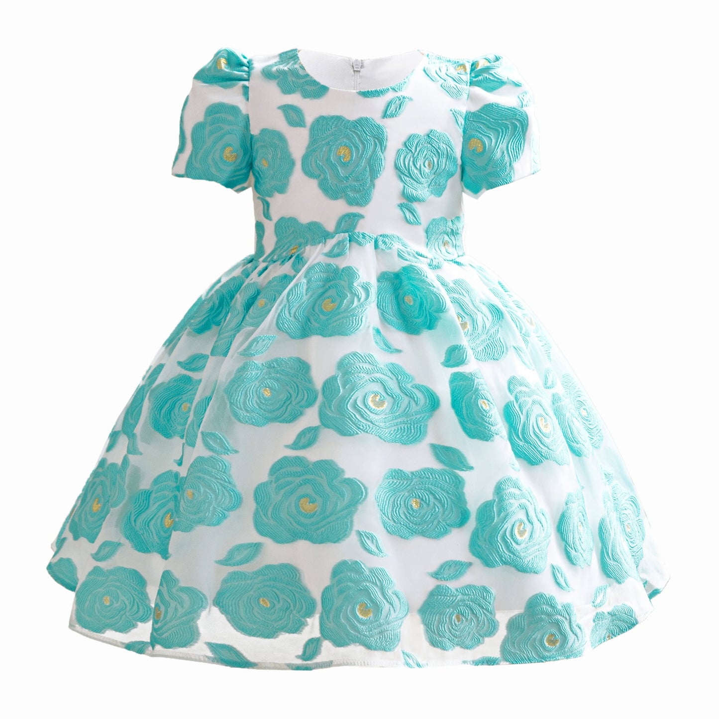 子供ドレス 発表会ドレス パフスリーブ 膝丈スカート フォーマル JD0124