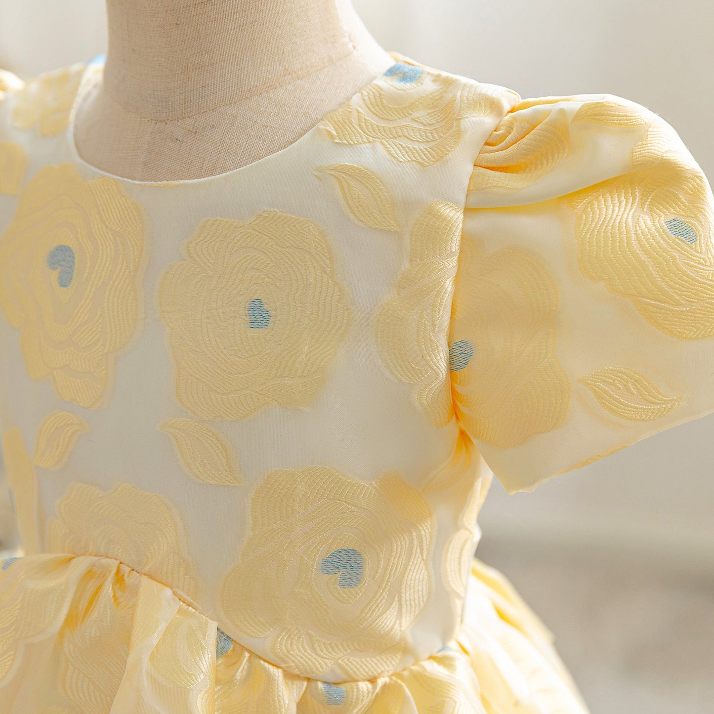 子供ドレス 発表会ドレス パフスリーブ 膝丈スカート フォーマル JD0124