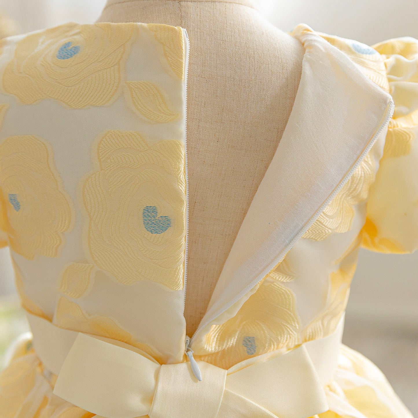 子供ドレス 発表会ドレス パフスリーブ 膝丈スカート フォーマル JD0124