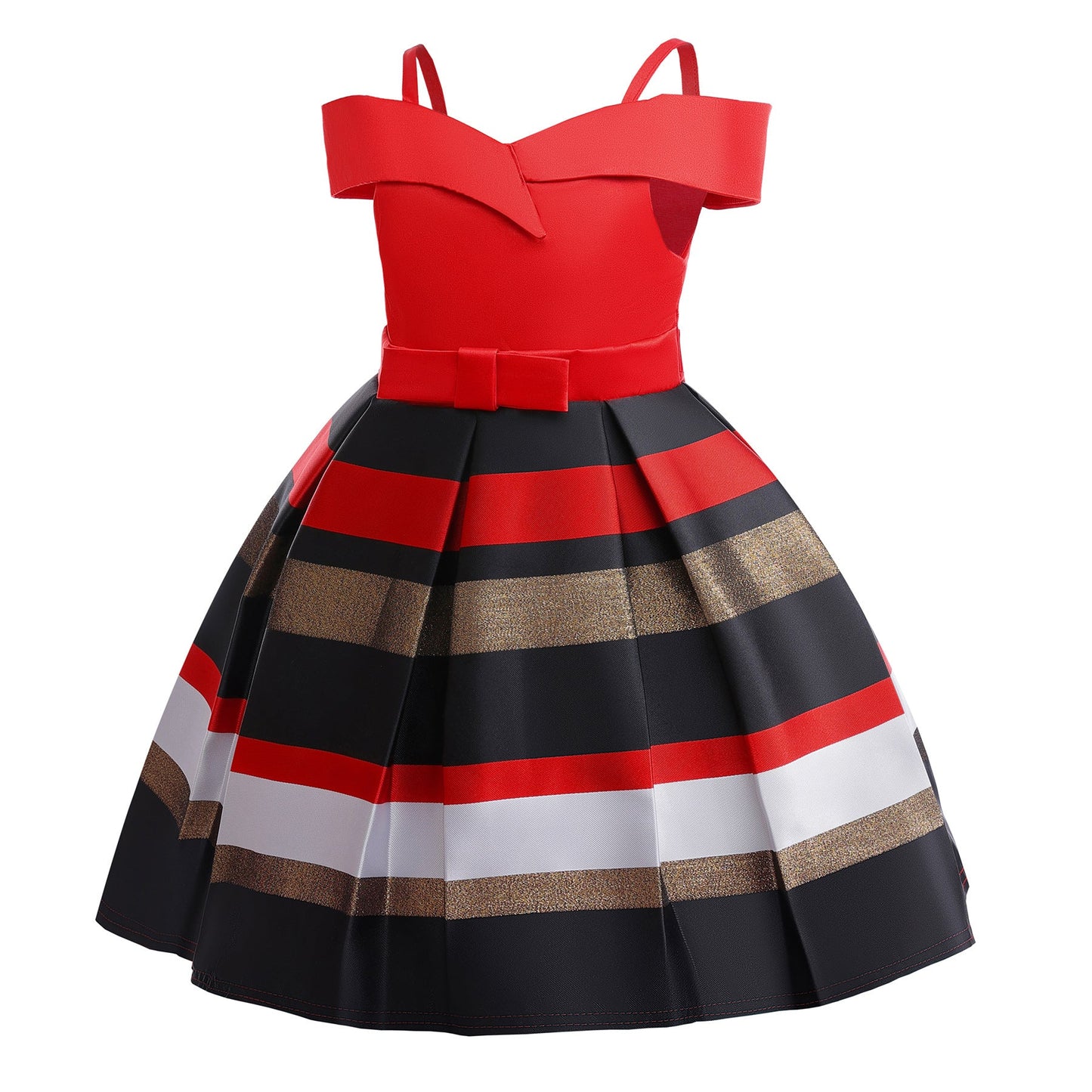 子供ドレス 発表会ドレス オフショルダー 膝丈スカート フォーマル JD0125