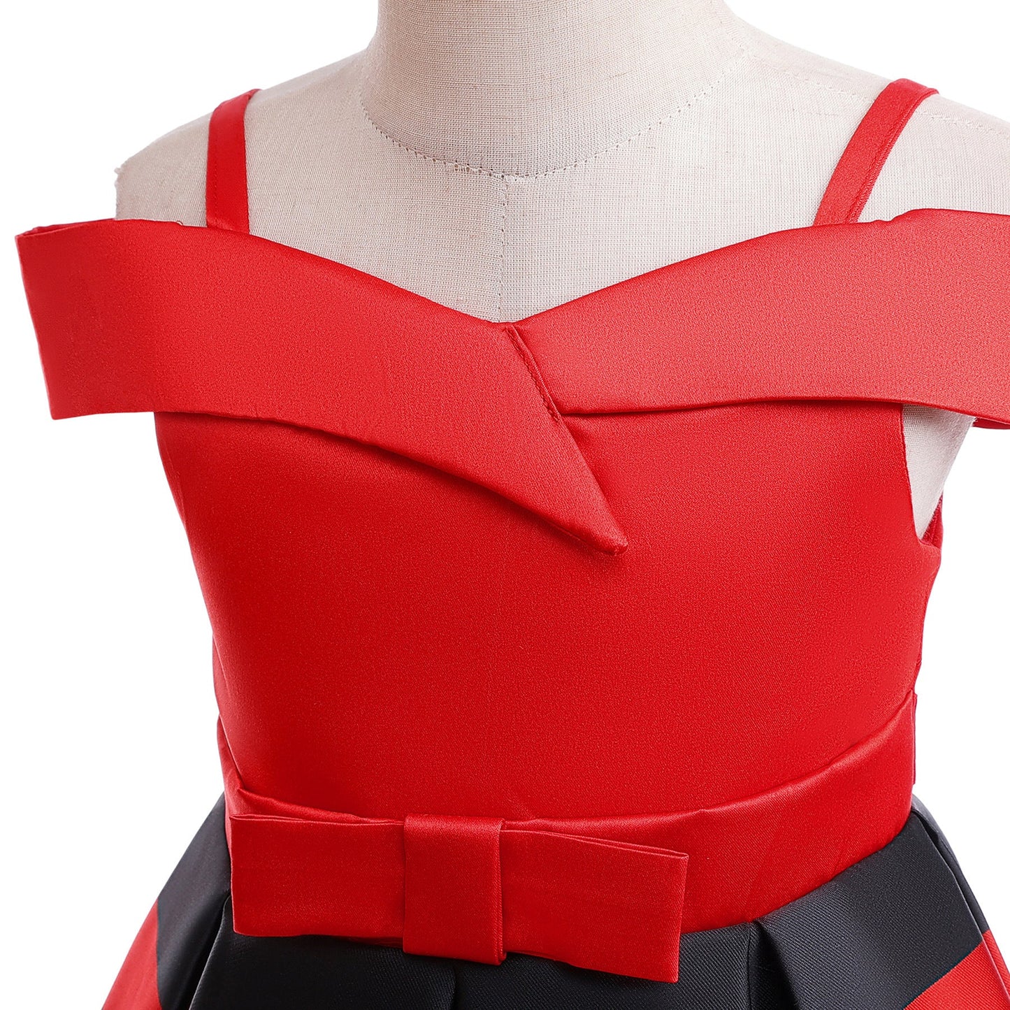 子供ドレス 発表会ドレス オフショルダー 膝丈スカート フォーマル JD0125