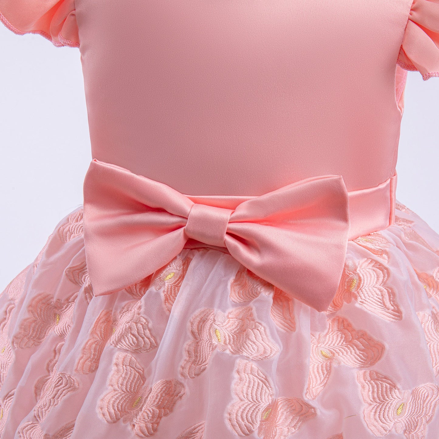 子供ドレス 発表会ドレス キャップスリーブ 膝丈スカート フォーマル JD0128