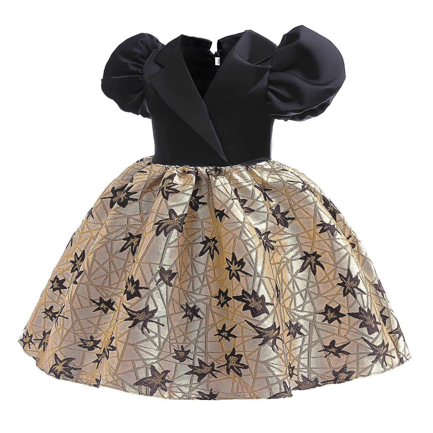 子供ドレス 発表会ドレス パフスリーブ 膝丈スカート フォーマル JD0138