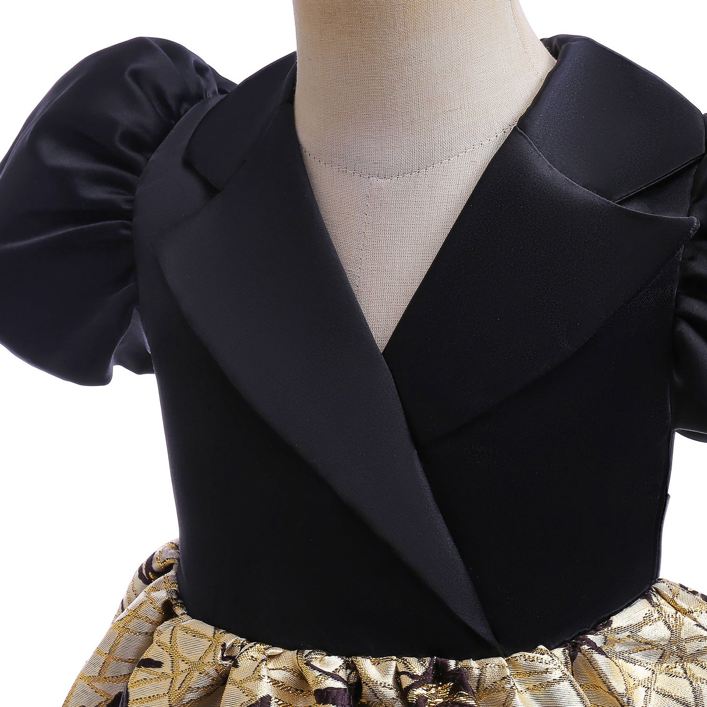 子供ドレス 発表会ドレス パフスリーブ 膝丈スカート フォーマル JD0138