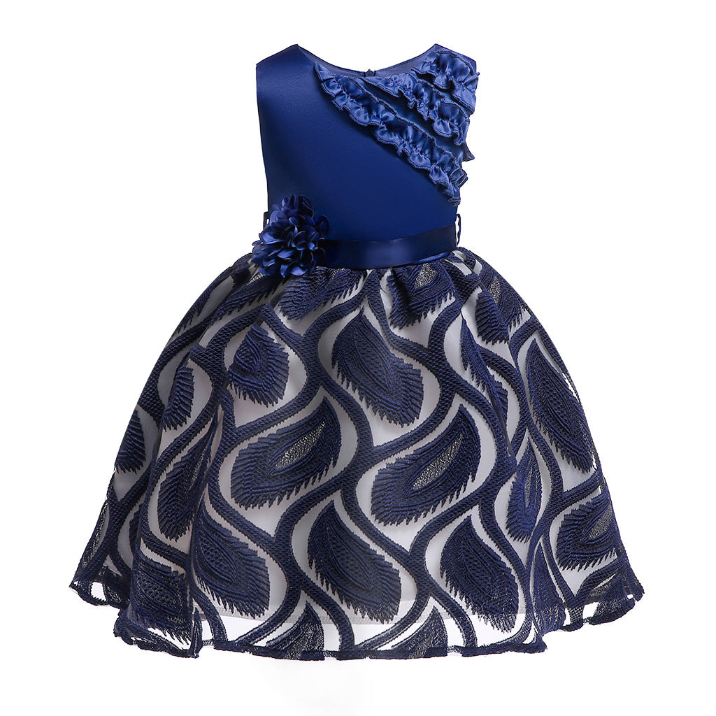 子供ドレス 発表会ドレス ノースリーブ 膝丈スカート フォーマル JD0141