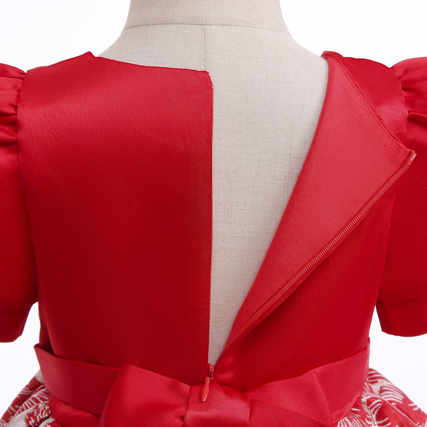 子供ドレス 発表会ドレス パフスリーブ 膝丈スカート フォーマル JD0142