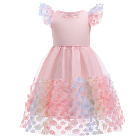 子供ドレス 発表会ドレス キャップスリーブ 膝丈スカート フォーマル JD0143