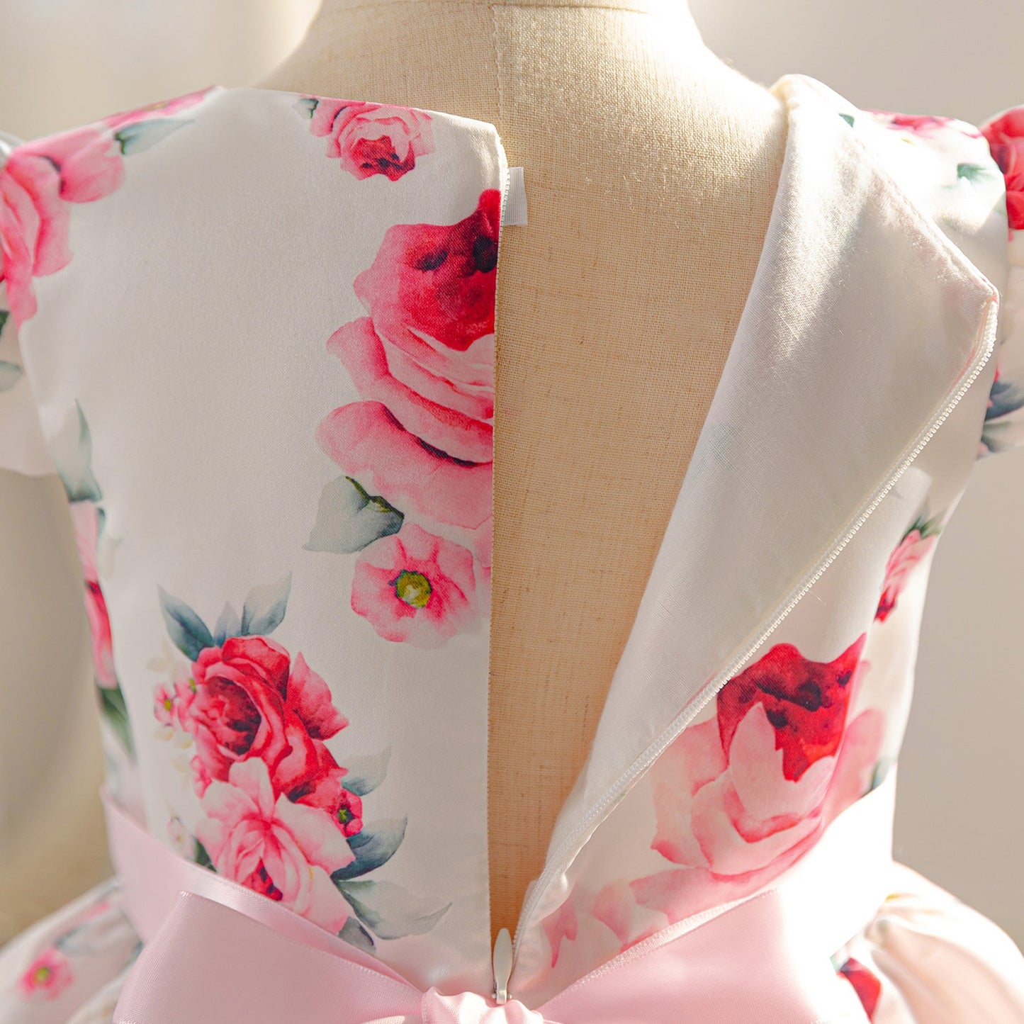 子供ドレス 発表会ドレス キャップスリーブ 膝丈スカート フォーマル JD0148