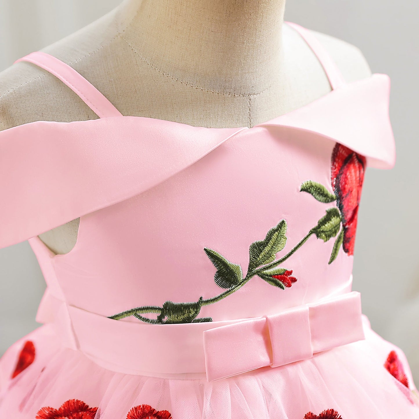 子供ドレス 発表会ドレス オフショルダー 膝丈スカート フォーマル JD0159