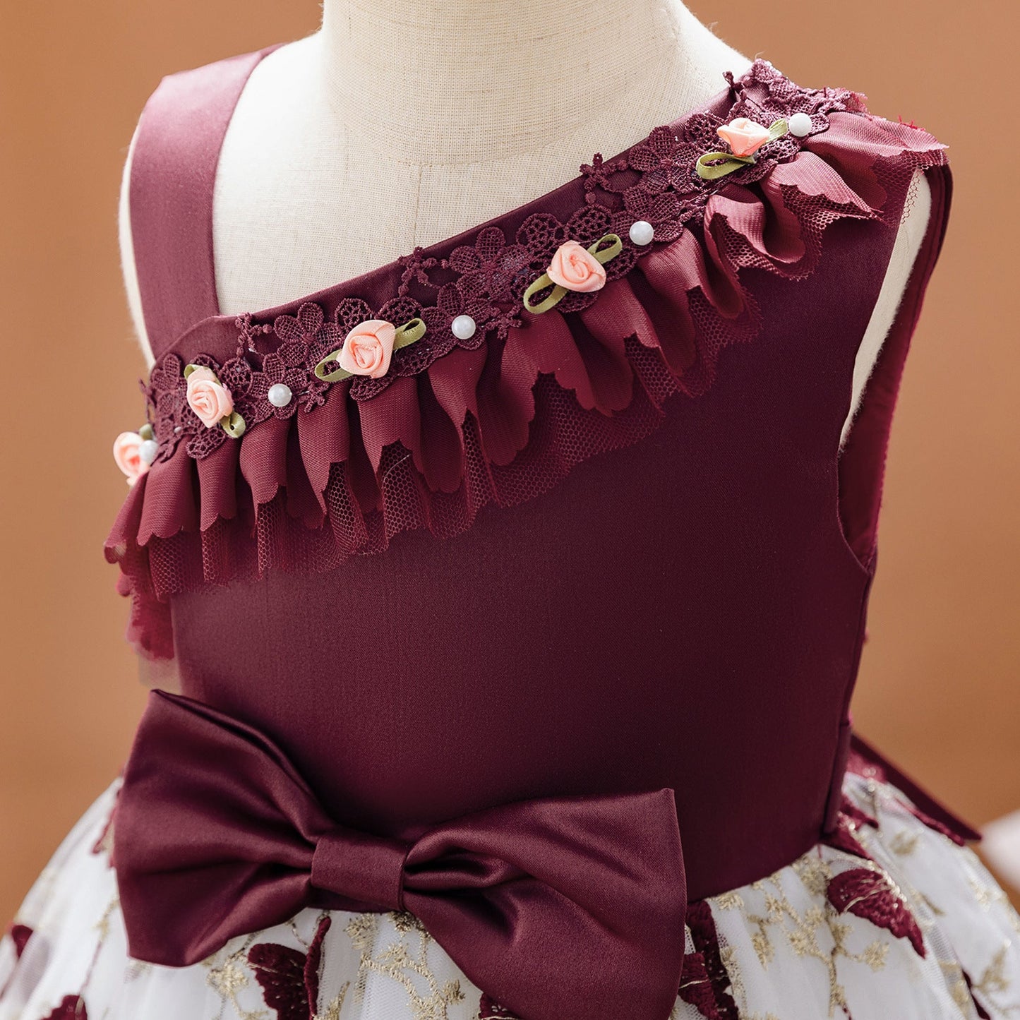 子供ドレス 発表会ドレス ノースリーブ 膝丈スカート フォーマル JD0162