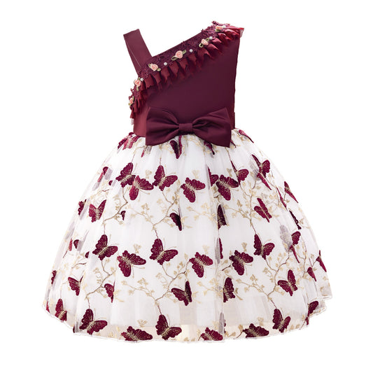 子供ドレス 発表会ドレス ノースリーブ 膝丈スカート フォーマル JD0162