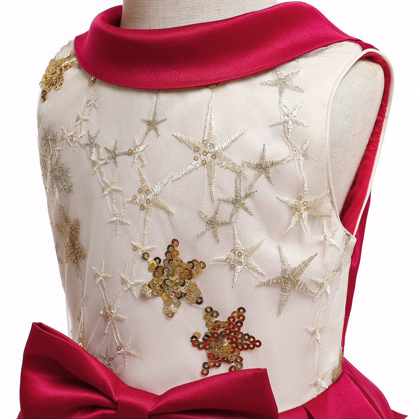 子供ドレス 発表会ドレス ノースリーブ 膝丈スカート フォーマル JD0164