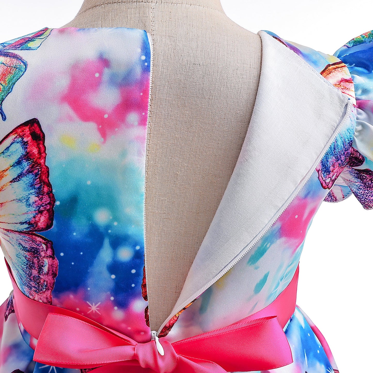 子供ドレス 発表会ドレス キャップスリーブ 膝丈スカート フォーマル JD0165