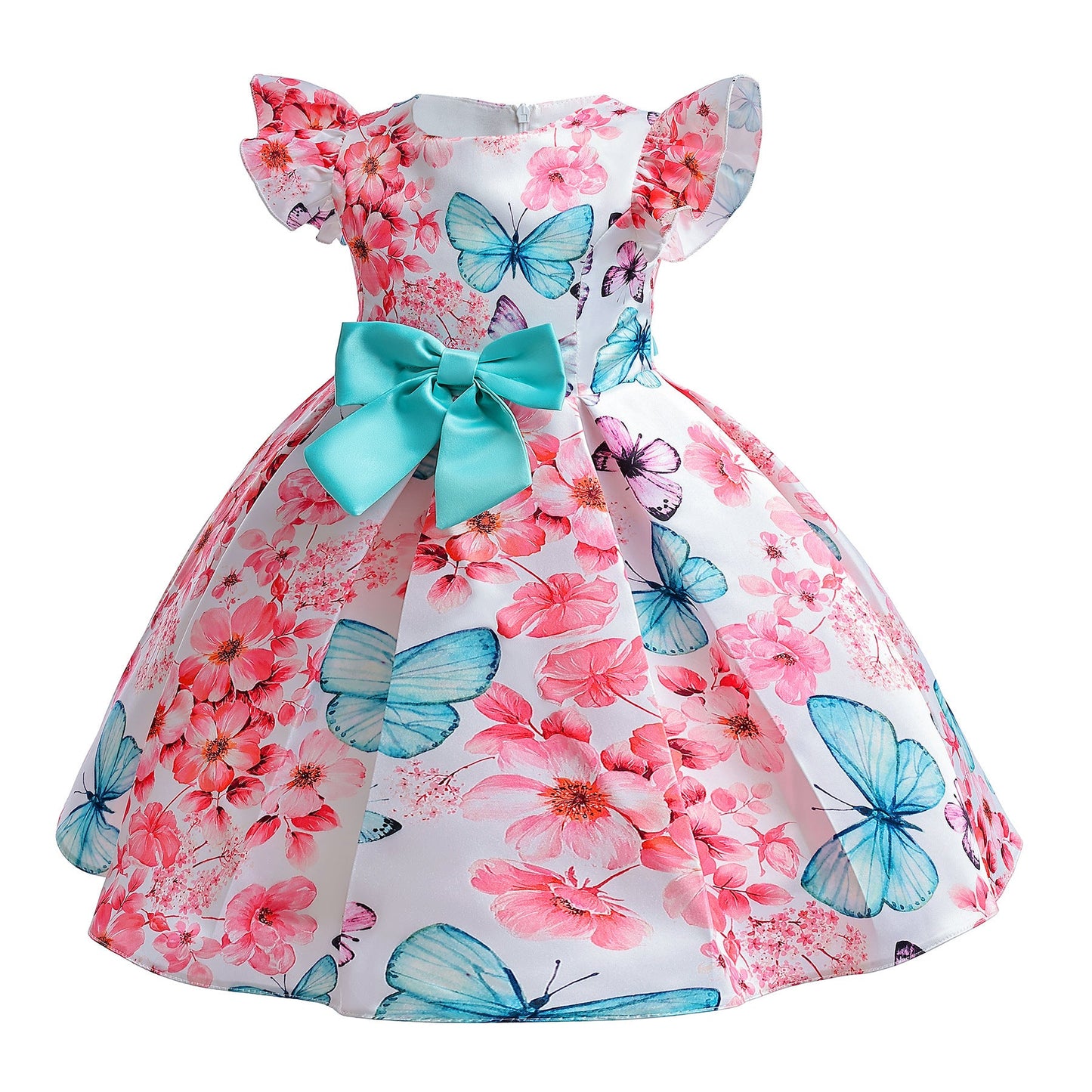 子供ドレス 発表会ドレス キャップスリーブ 膝丈スカート フォーマル JD0165