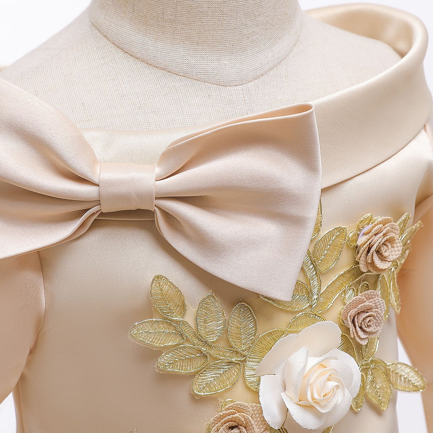 子供ドレス 発表会ドレス 長袖 膝丈スカート フォーマル JD0168