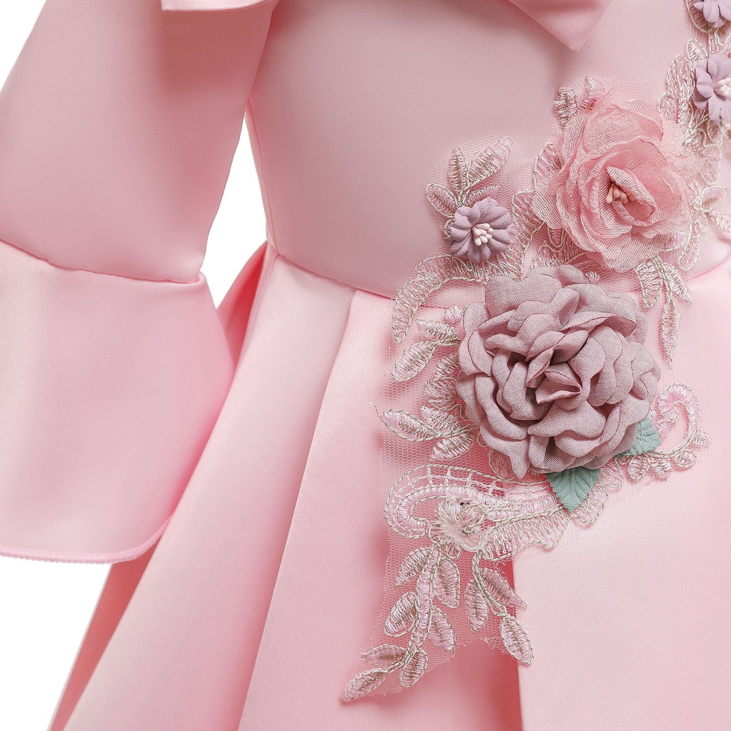 子供ドレス 発表会ドレス 長袖 膝丈スカート フォーマル JD0168