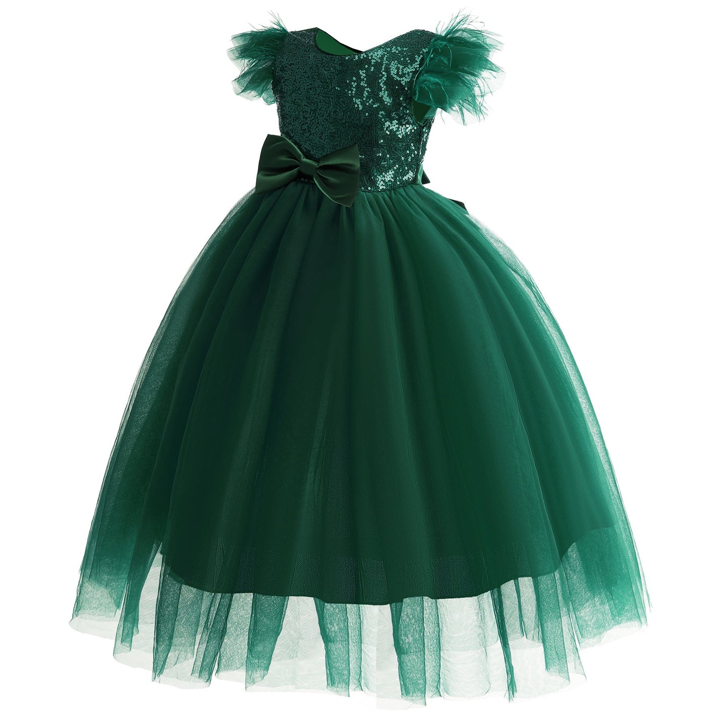 子供ドレス 発表会ドレス キャップスリーブ ロングスカート フォーマル JD0173