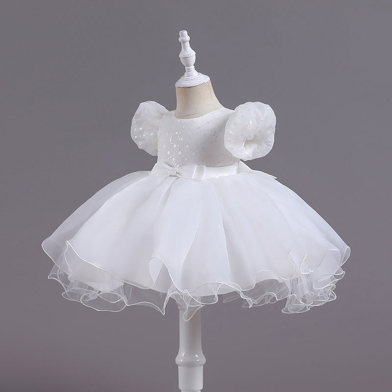 子供ドレス 発表会ドレス パフスリーブ 膝丈スカート フォーマル JD0178