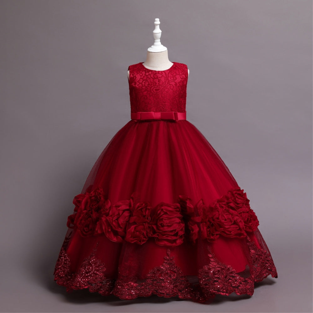 子供ドレス 発表会ドレス ノースリーブ ロングスカート フォーマル JD0183