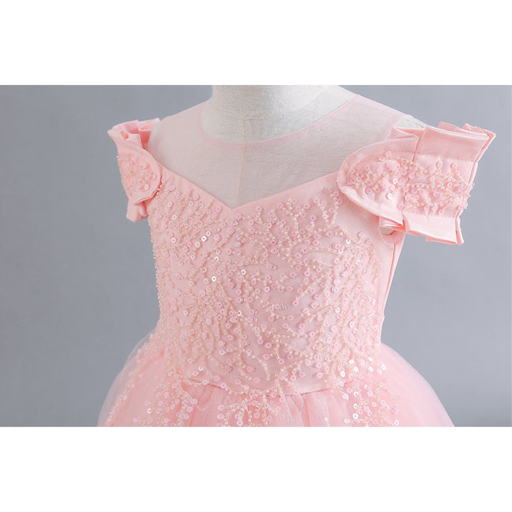 子供ドレス 発表会ドレス オフショルダー ロングスカート フォーマル JD0184