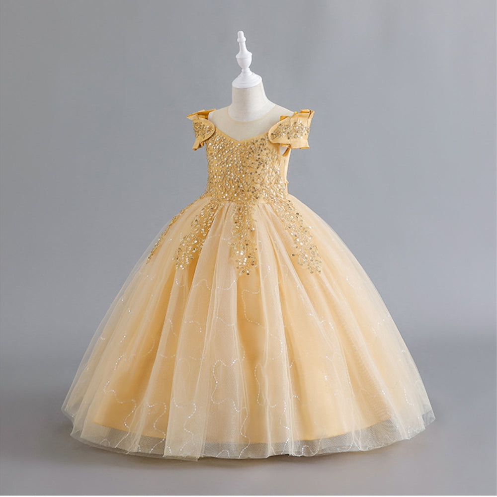 子供ドレス 発表会ドレス オフショルダー ロングスカート フォーマル JD0184