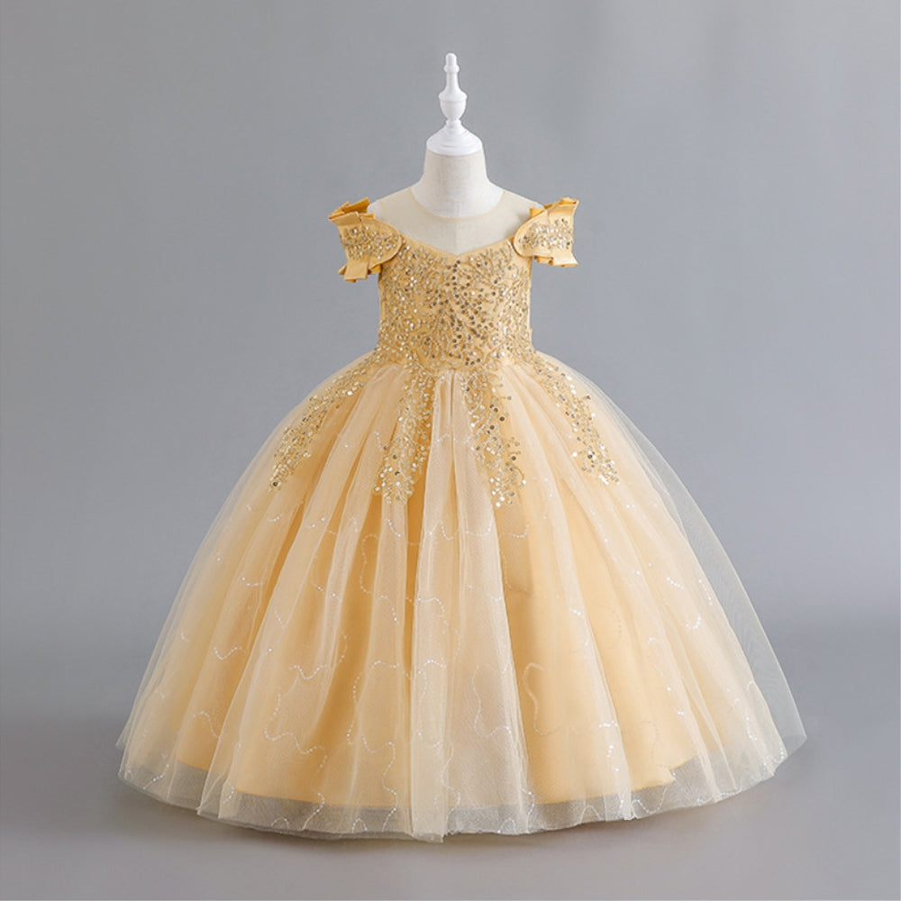 子供ドレス 発表会ドレス オフショルダー ロングスカート フォーマル JD0184